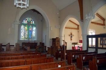 The interior of Clophill church looking east March 2007